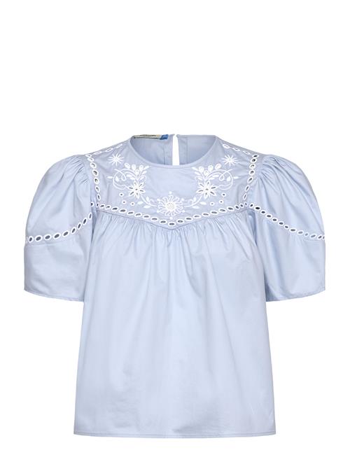 Scotch & Soda | Cotton Twill Embroidered Top | 34
