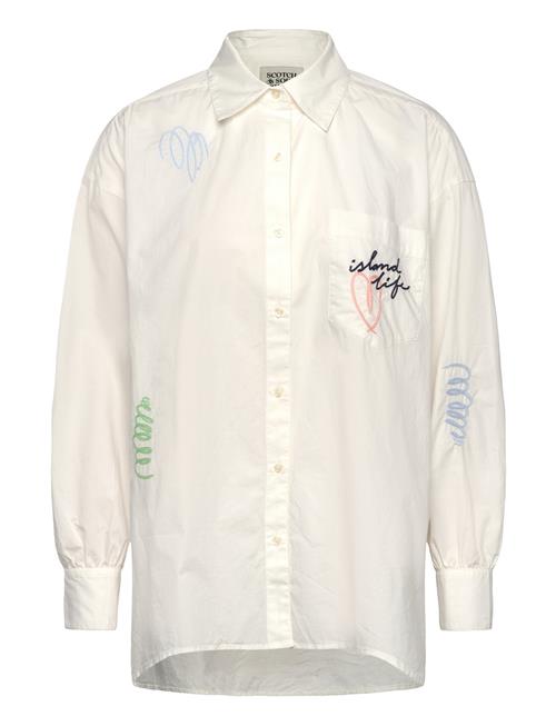 Scotch & Soda | Embroidered Poplin Shirt | 40