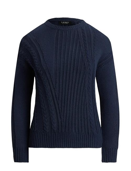 Lauren Ralph Lauren | Pointelle-Knit Cotton Crewneck Sweater | XS