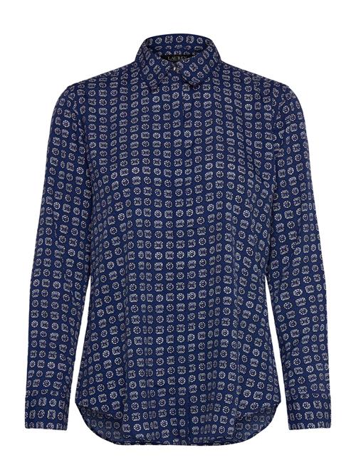 Lauren Ralph Lauren | Classic Fit Geo-Print Crepe Shirt | S
