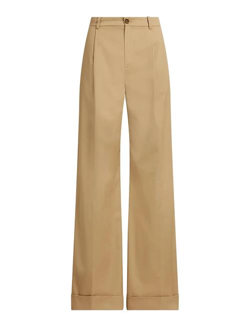 Lauren Ralph Lauren | Pleated Cotton Twill Wide-Leg Pant | 34