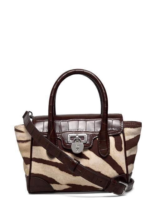 Lauren Ralph Lauren | Zebra-Print Canvas Small Tanner Satchel | ONE SIZE
