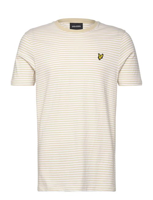 Lyle & Scott | Linen Blend Breton Stripe T-Shirt | XS
