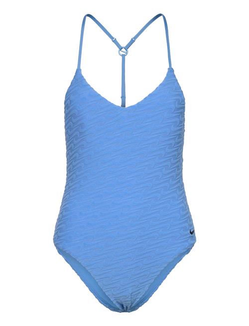 NIKE SWIM | Nike Swoosh Terry Towelling V Neck One Piece | M