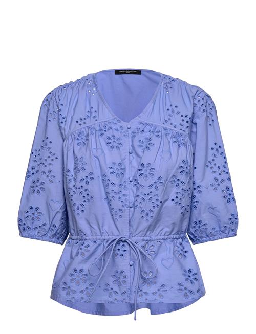 French Connection | Cambria Cotton Ss Broderie Top | 38