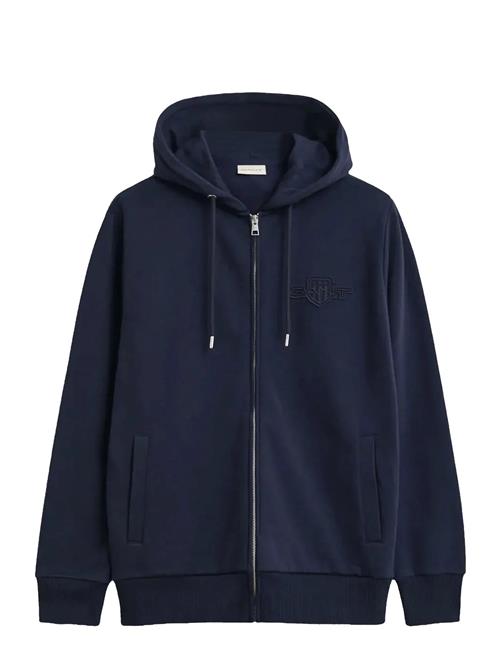 Gant | Reg Tonal Shield Full Zip Hoodie | L