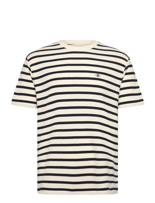 GANT | Waffle Stripe Ss T-Shirt | L