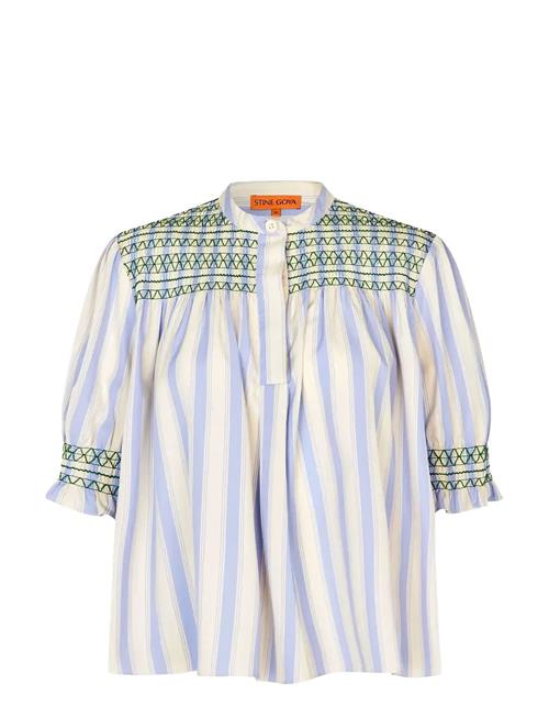 STINE GOYA | 2367 Smocked Cotton, Smocked Gather | L