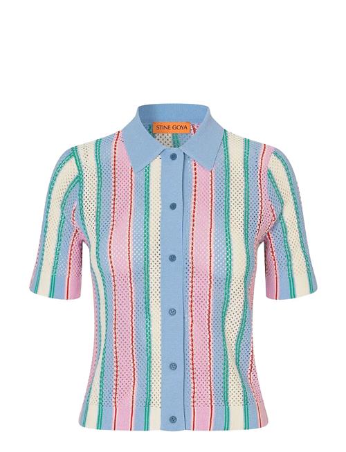 STINE GOYA | 2100 Tricot Knit, Short Sleeve Croc | XS