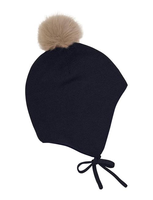 Minymo | Hat W. Detachable Fake Fur | 3-6M