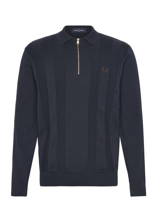 Fred Perry | Tonal Stripe Knitted Shirt | XXL