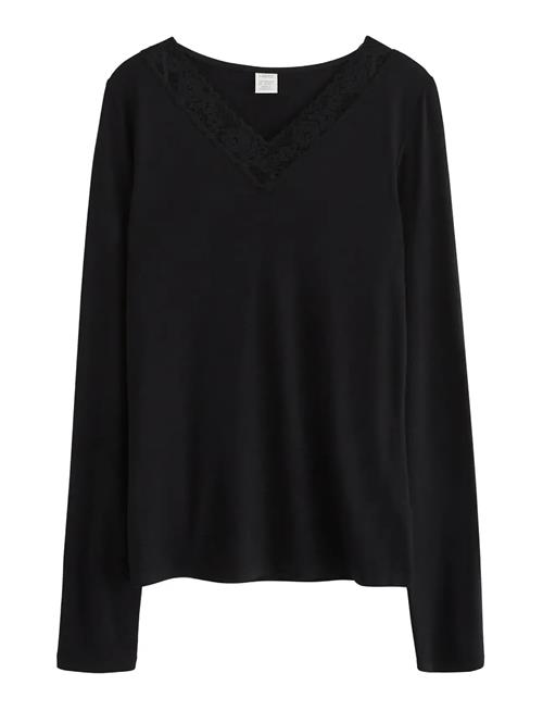 Lindex | Top Viscose With Lace | 128