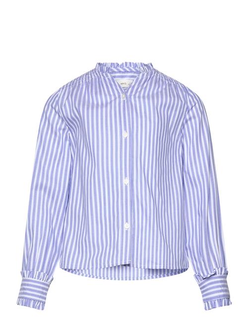 Mango | Striped Shirt With Pleated Details | 128