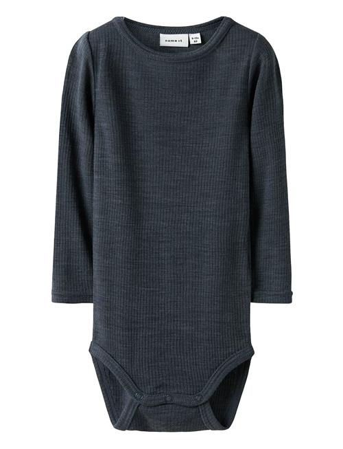 name it | Nbnwax Wool Rib Ls Body Noos | 56