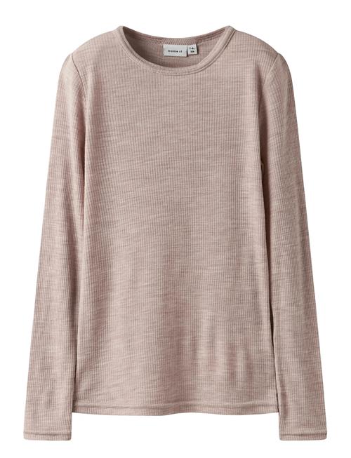 name it | Nknwax Wool Rib Ls Top | 122-128