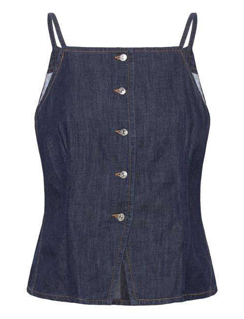 Mango | Buttoned Denim Top | L