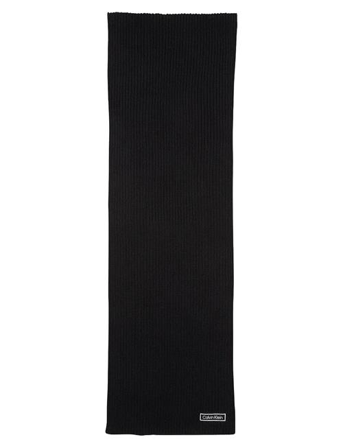 Calvin Klein | Patch Chunky Rib Cotton Scarf | ONE SIZE