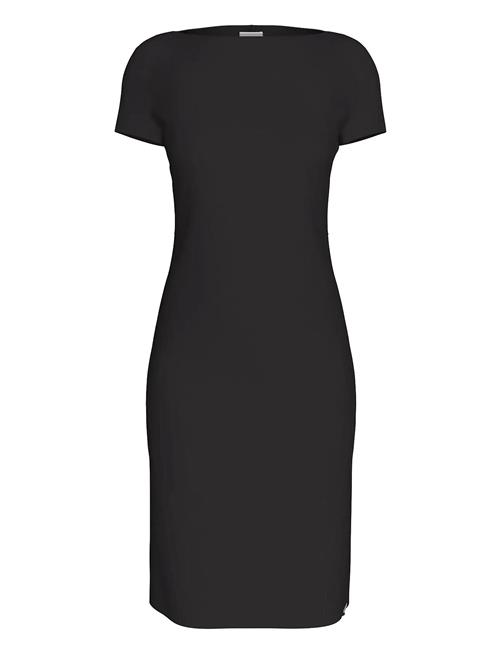 Calvin Klein | Stretch Crepe Boat Neck Ss Dress | 44