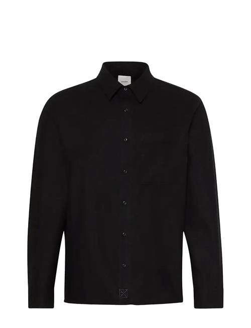 Calvin Klein | Ls Solid Silk Wool Easy Shirt | L