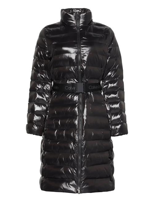 Calvin Klein | Belted Lightweight Long Puffer | L