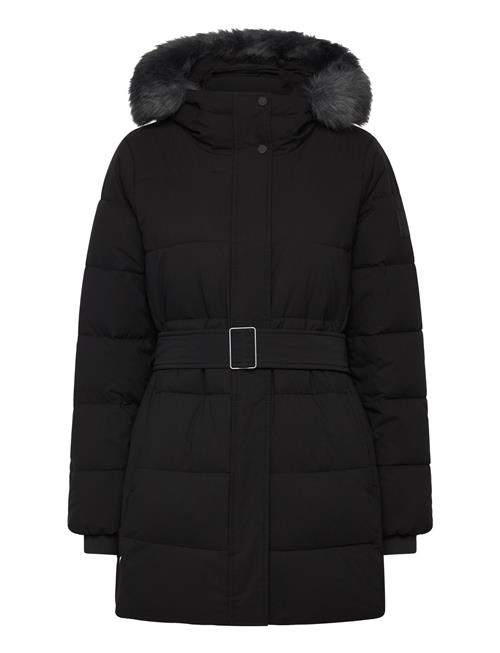 Calvin Klein | Belted Matte Quilted Jacket With | L
