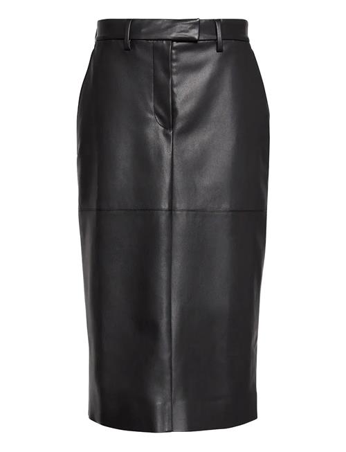 Calvin Klein | Faux Leather Midi Skirt | 36