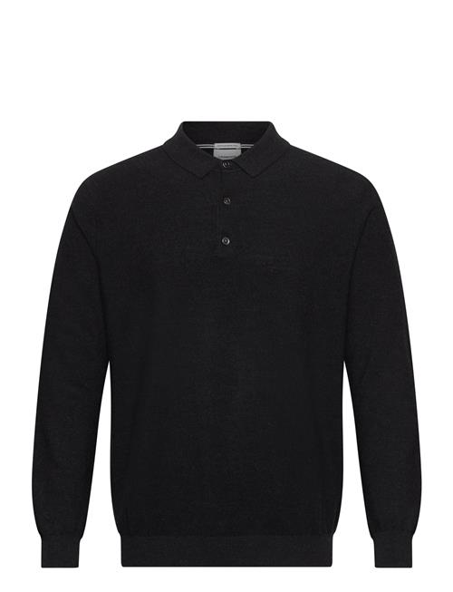 Lindbergh Black | 100 Merino Polo Knit | L