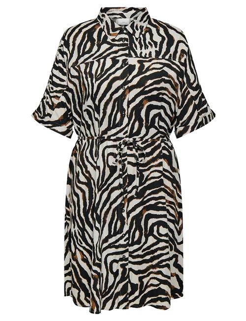 ONLY Carmakoma | Carberte Life 2/4 Blk Shirt Dress Aop | 44