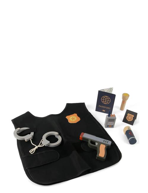 Dantoy | Policeman Play Set Wood In Giftbox 7 Pcs | ONE SIZE