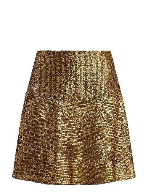 Lauren Ralph Lauren | Sequined Mesh A-Line Miniskirt | 36