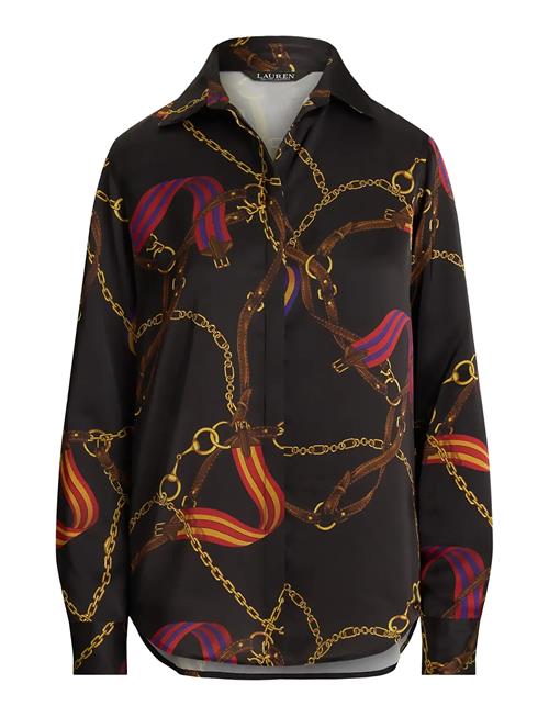 Lauren Ralph Lauren | Classic Fit Belting-Print Satin Shirt | XS