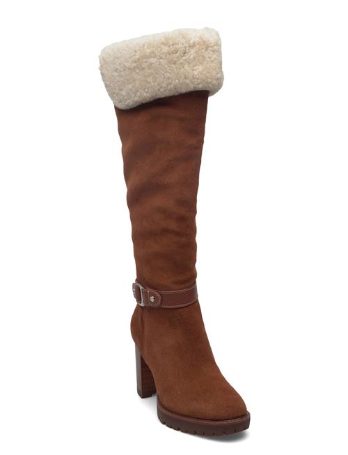 Lauren Ralph Lauren | Tasha Suede & Shearling Tall Heel Boot | 37
