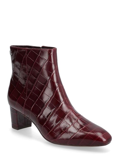Lauren Ralph Lauren | Demi Croc-Embossed Leather Bootie | 39