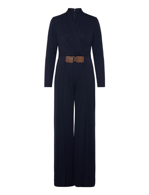 Lauren Ralph Lauren | Buckle-Trim Jersey Surplice Jumpsuit | 38