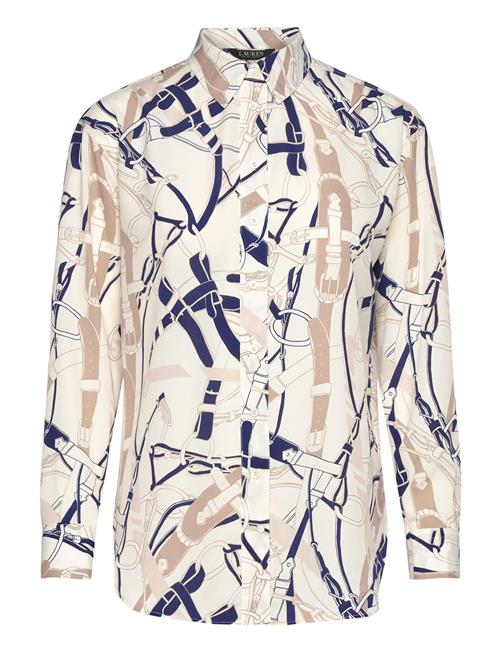 Lauren Ralph Lauren | Relaxed Fit Belting-Print Crepe Shirt | M