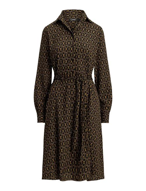 Lauren Ralph Lauren | Chain-Print Crepe Shirtdress | 34