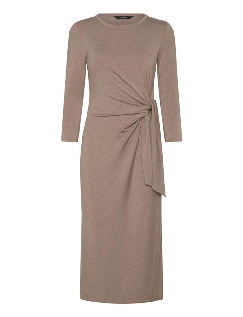 Lauren Ralph Lauren | Tie-Front Stretch Jersey Midi Dress | XS
