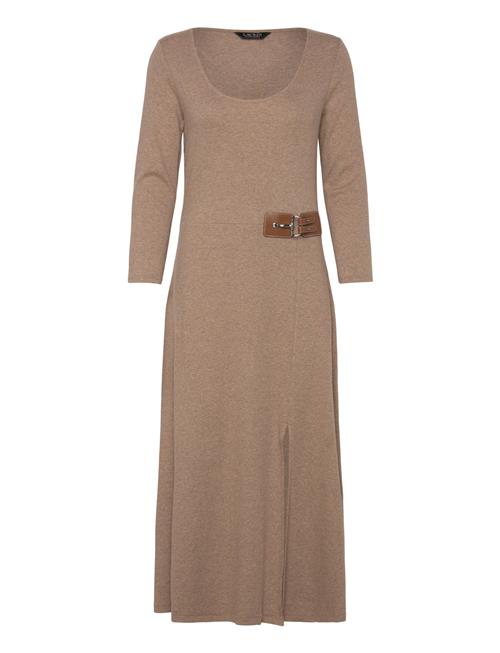 Lauren Ralph Lauren | Buckle-Trim Rib-Knit Midi Dress | 38