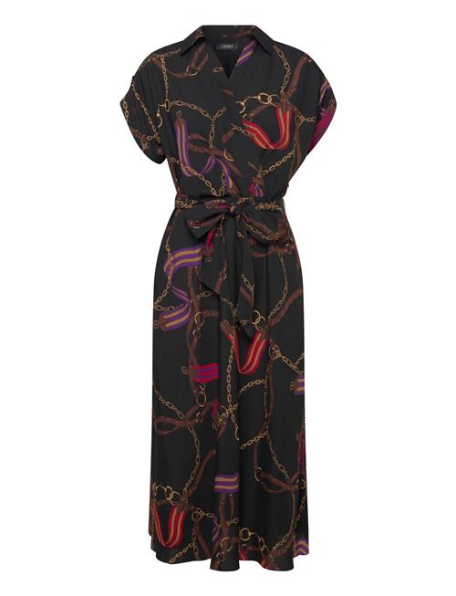 Lauren Ralph Lauren | Belting-Print Belted Crepe Dress | 44
