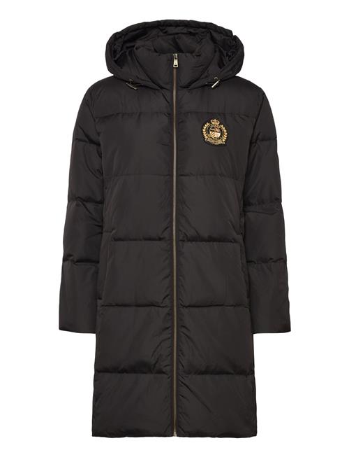 Lauren Ralph Lauren | Crest-Patch Hooded Quilted Down Coat | XS