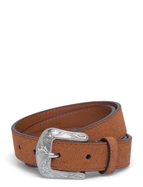 Lauren Ralph Lauren | Tooled-Buckle Leather Belt | L