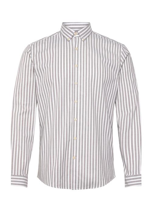 Lindbergh | Striped Superflex Oxford L/S | XL