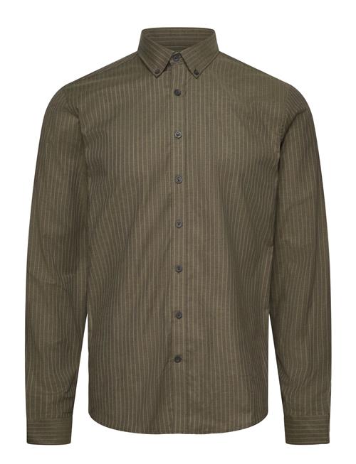 Lindbergh | Striped Superflex Oxford L/S | M
