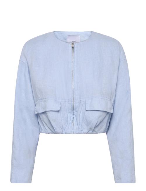 Mango | Cropped Linen Jacket With Pockets | S