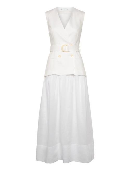 Mango | Linen And Ramie Dress With Belt | XS