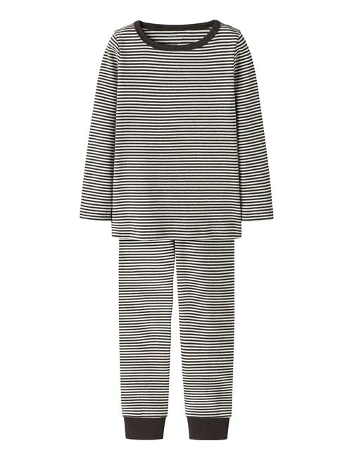 name it | Nmnnightset Stripe Rib Noos | 110-116
