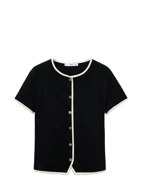 Mango | Cotton T-Shirt With Contrasting Trim | S
