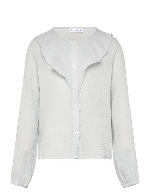 Mango | Crinkled Ruffle Shirt | 9