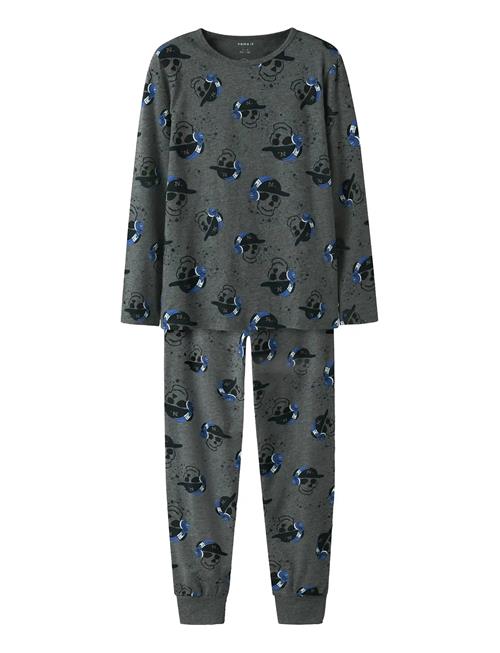 name it | Nkmnightset Dark Grey Mel Skull Noos | 98-104