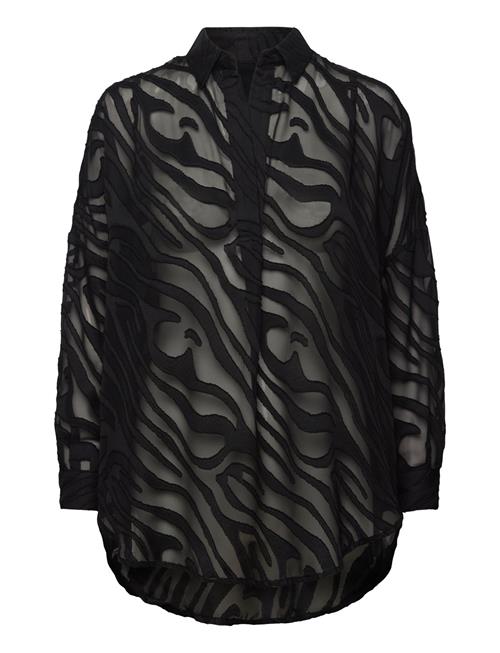 French Connection | Zebra Devore Popover | S